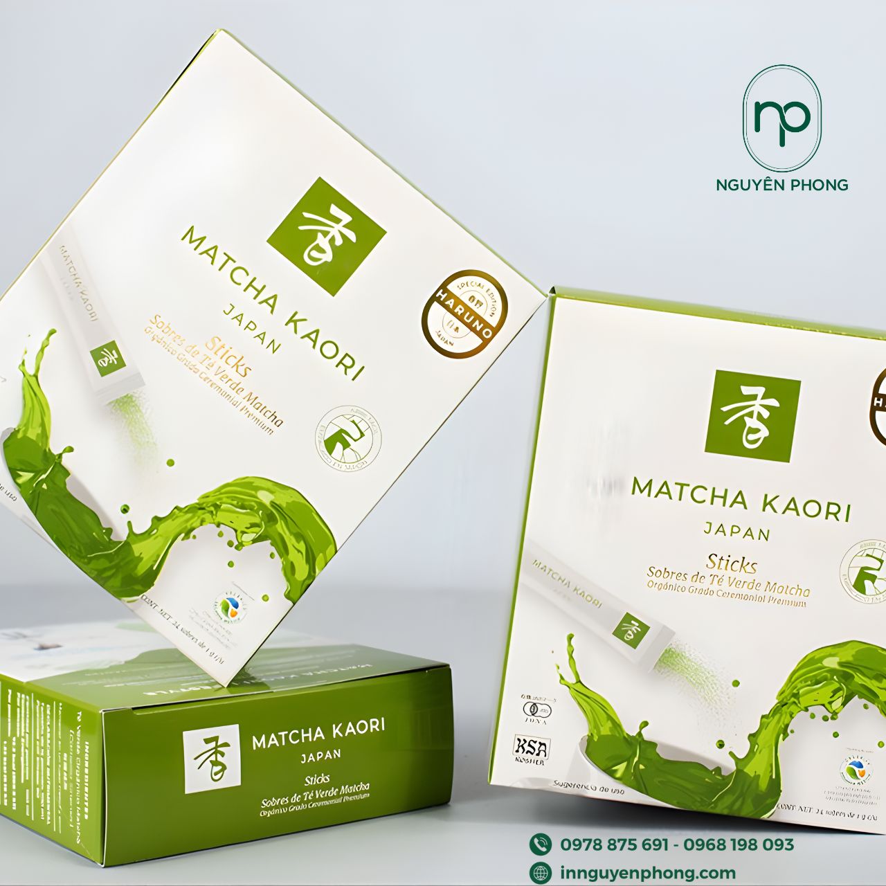 Mẫu in hộp đựng matcha cao cấp